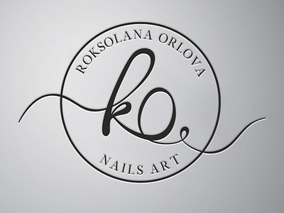 Logo RO nails art