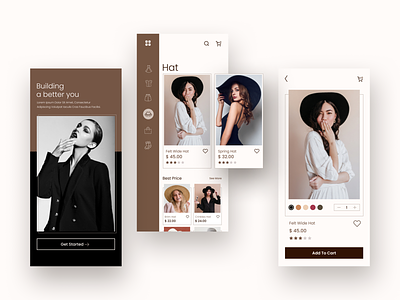 Clothing E-commerce App app branding clean ui design ui