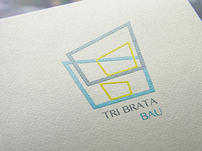 Tri brata bau - logo branding construction example logo design
