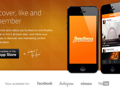 Favolane launch website header app app store favolane ios iphone launch site webdesign website