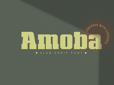 Amoba abc alphabet character design font letter poster retro serif sign slab style symbol text type typeface typeset typography vector vintage