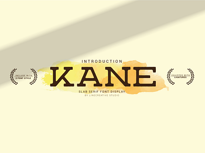 Kane branding design display font lettering logo type typography vector vintage
