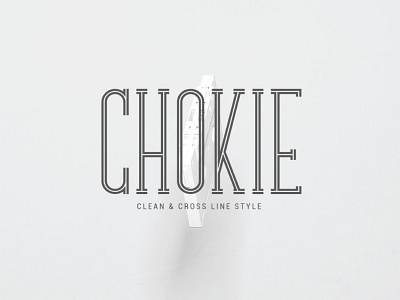 Chokie branding design flat font lettering logo type typography vector vintage