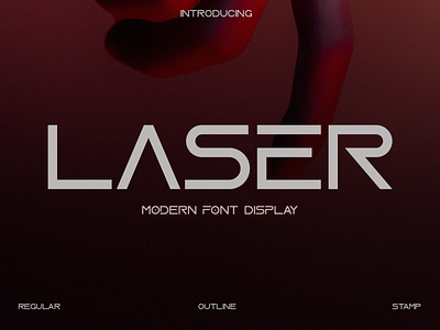 Laser alternates branding display flat font illustration lettering logo type typography vector