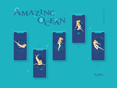 Amazing Ocean animal art brand creative design dibbble graphic illustration logo love nature poster ui visual