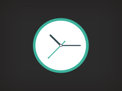Clock free flat icon design clock freebie illustration psd