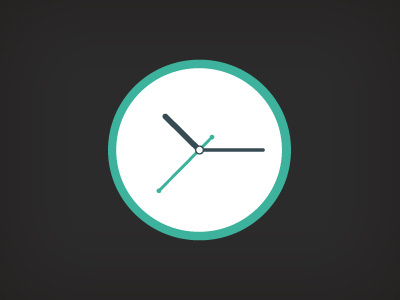 Clock clock design flat free freebie icon illustration psd