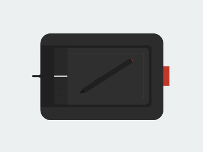 Wacom Tablet ai design flat flaticon free freebie graphic illustration minimalist psd tablet wacom