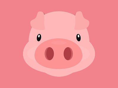 Pig ai animal design flat flatdesign free freebie illustration pig pink psd