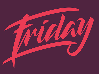 Friday Sketches hand lettering lettering vector