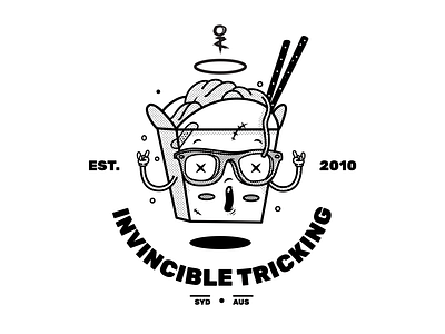 Takeout Tee - Invincible Tricking apparel design character design illustration