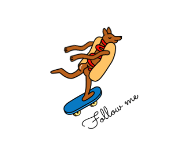 Skateboarder animation skateboard