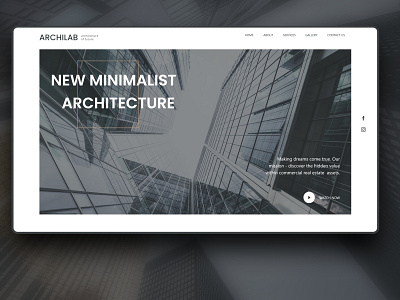 Architecture Studio - Web concept