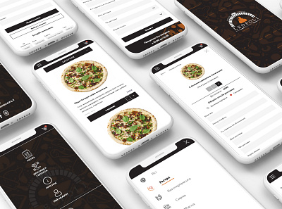 Pizza Delivery App Design app app design delivery app design food icons illustration mobile app mobile design pizza typography ui ux