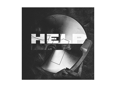 HELP 911! adobe photoshop collage noir poster poster art poster design texture typography