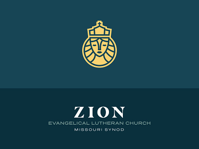 Zion Logo bible church crown face queen woman