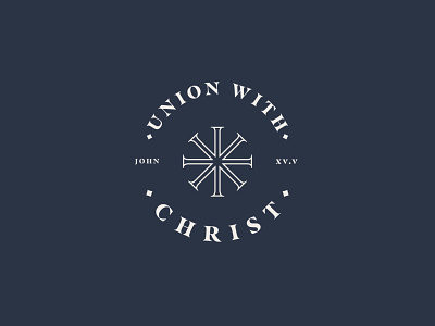 Union with X bible branding christ christianity church content content creation cross logo