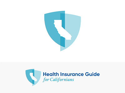 CA Health Insurance Guide badge brand branding california entrepreneur health healthcare insurance logo logo design medical shield startup