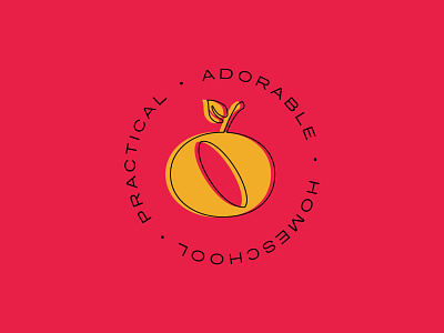 froot Secondary Logo apple branding colors education fruit homeschool identity kids logo logo design red school secondary logo startup typography
