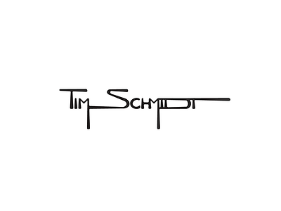 Tim Schmidt Logo (Tim's signature) art artist ca coast hand written logo signature stylized surf typography