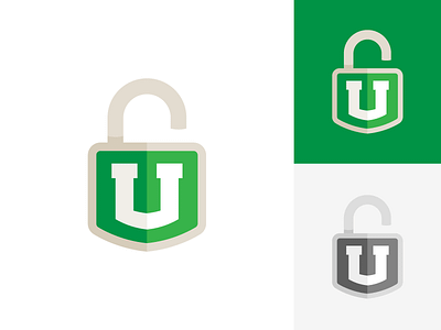 Unlock U logo concept