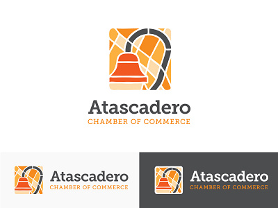 Atascadero CoC rebrand 805 branding california central coast chamber el camino real map orange slo stained glass