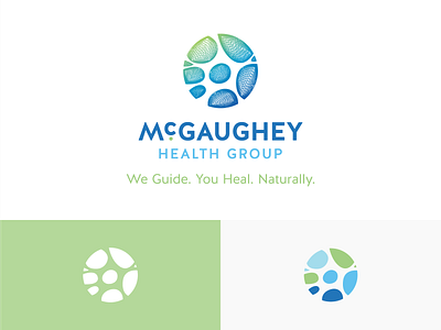 McGaughey Health Group brain branding central coast doctor gradient health logo medical mesh natural naturopathy neuron slo