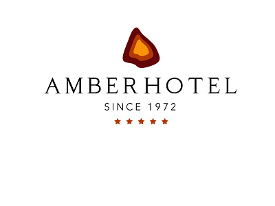 Amber Hotel brand branding hospitality hotel identity logo logo design