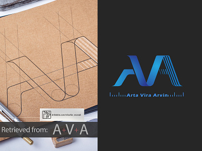 AVA branding coverbook design flat graphic illustration illustrator logo logos photoshop typogaphy