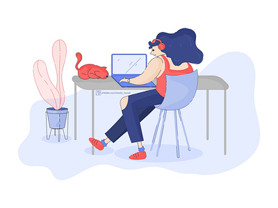 Enjoy Work At Home app design flat graphic illustration illustrator logo minimal photoshop ui