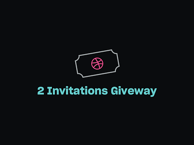 2 Dribbble Invitations Giveway 🎉 🎫 🎟 design dribbble dribbbleinvite graphicdesign invitation invite ui userexperiance userinterface ux web webdesign