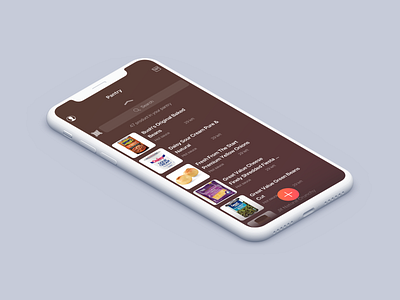 Cooklist Pantry · iOS App 2d app branding clean cook design drink food interface ios minimal startup ui ux