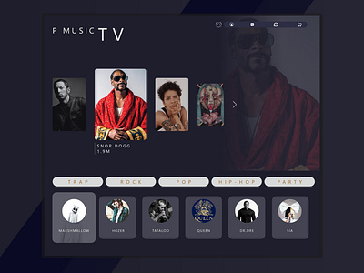 P music app tv