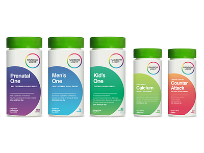 Rainbow Light category concept cpg packaging vitamins