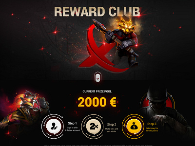 Reward Club Landingpage Design webdesign