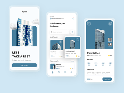 Space - Hotel Booking Mobile Exploration