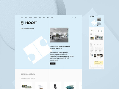 HOOF - Home office minimalistic premium typography uidesign web webdesign
