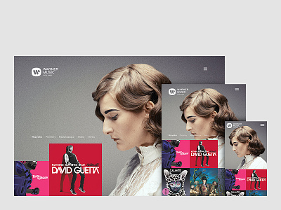 Warner Music Poland design web