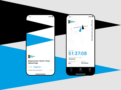 Bayerisher Yacht Club app app design germany ios minimalistic munich race uidesign yacht