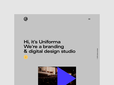 Uniforma Studio - New website branding minimalistic portfolio uidesign web webdesign