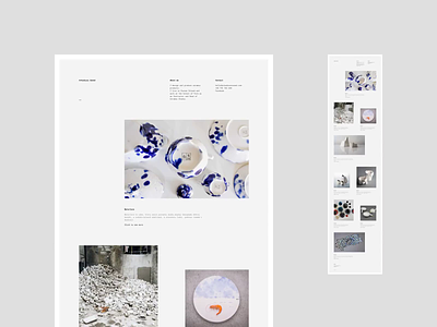 Arek Szwed Portfolio animation cargocollective ceramics design minimalistic portfolio uidesign web webdesign