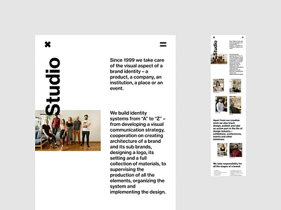 Studio Otwarte - About us animation minimalistic portfolio typography uidesign web webdesign