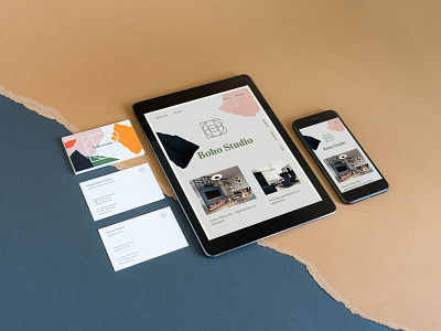 Boho Studio - Branding branding minimalistic portfolio typography uidesign web webdesign webflow