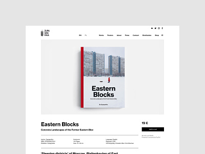 Zupagrafika - Eastern Blocks architecture books brutalism minimalistic publishing typography uidesign webdesign