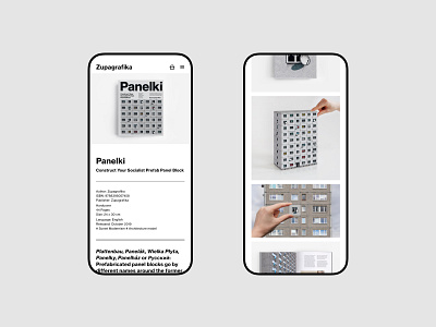 Zupagrafika - Panelki architecture books brutalism minimalistic modernism portfolio publisher uidesign webdesign