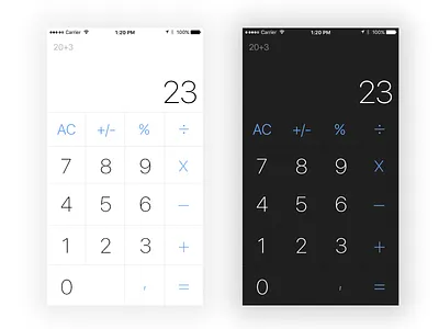 Calculator ios background calc calculator challenge design flat illustrator minimal modern photoshop ui