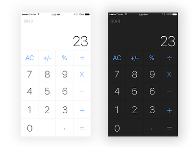 Calculator ios background calc calculator challenge design flat illustrator minimal modern photoshop ui