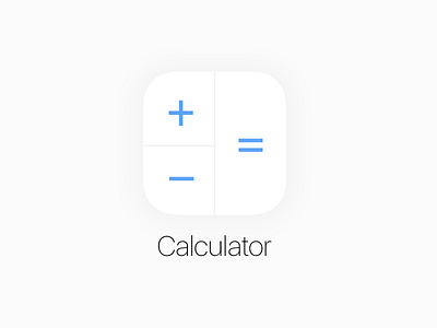 Calculator icon ios background calc calculator challenge design flat icon illustrator ios minimal modern ui