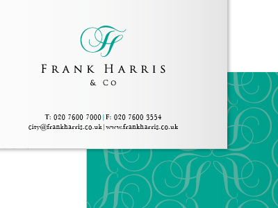 Logo swirl business card