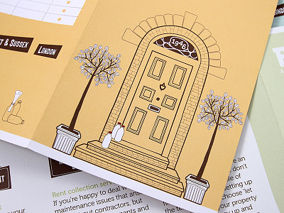 Estate agents illustration brochure design graphics illustration marketing